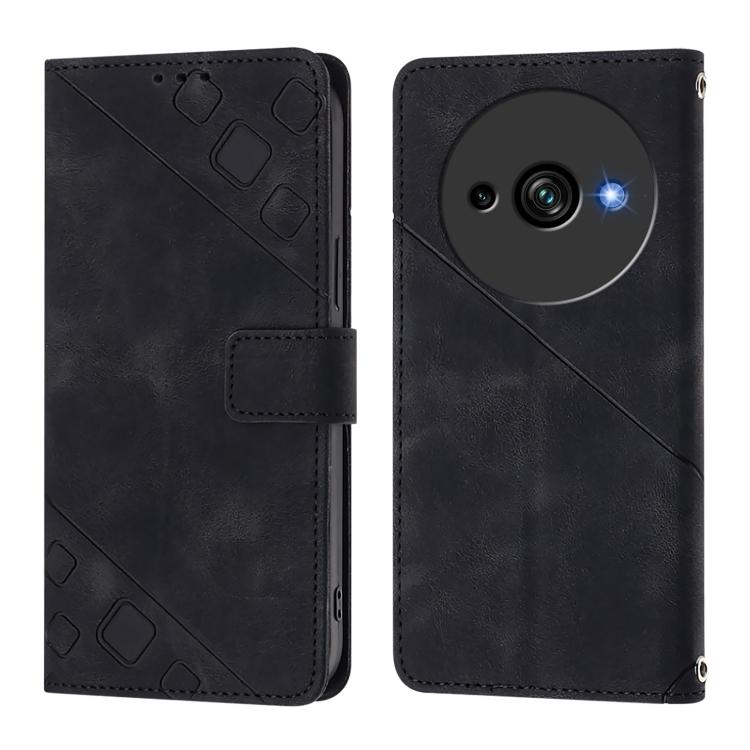 For Oukitel C59 / C59 Pro Skin Feel Embossed Leather Phone Case