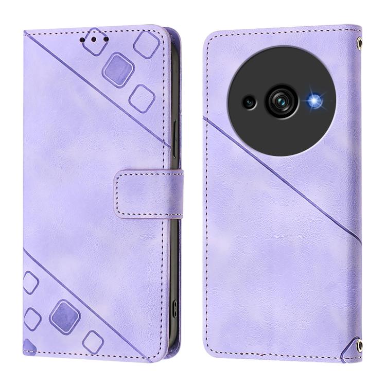 For Oukitel C59 / C59 Pro Skin Feel Embossed Leather Phone Case
