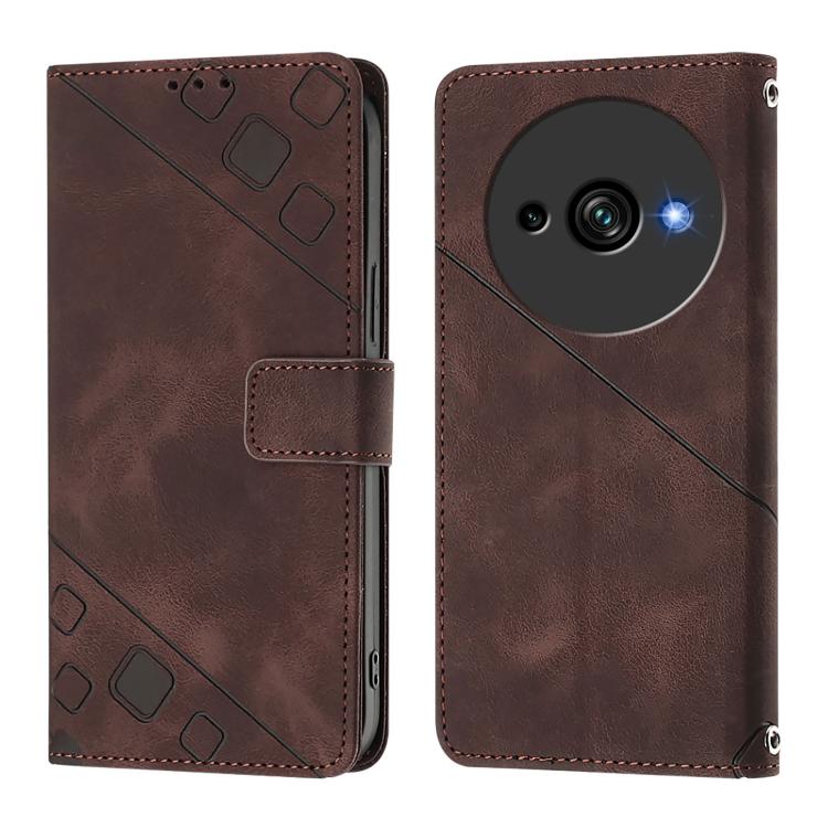 For Oukitel C59 / C59 Pro Skin Feel Embossed Leather Phone Case