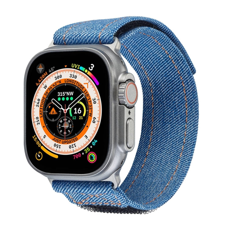 For Apple Watch Ultra 2 49mm Cowboy Nylon Hook and Loop Fastener Watch Band