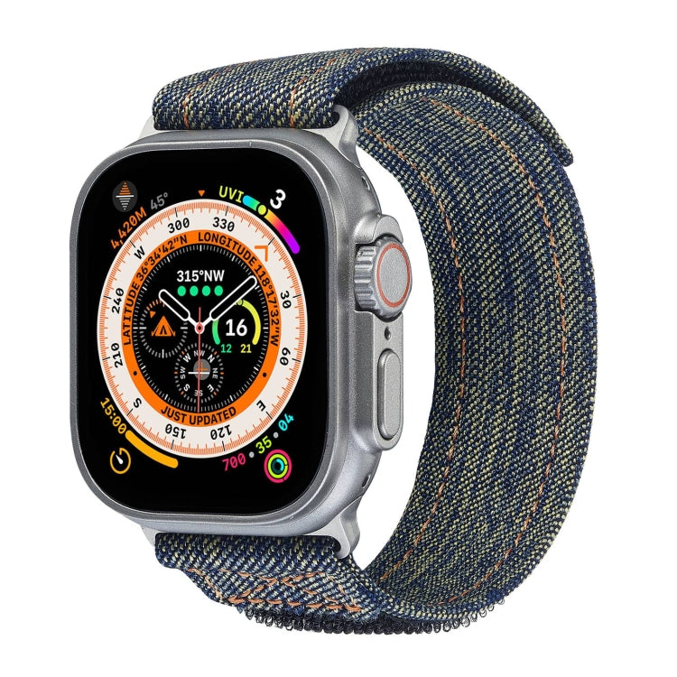 For Apple Watch Ultra 49mm Cowboy Nylon Hook and Loop Fastener Watch Band