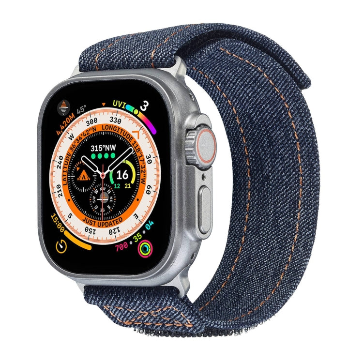 For Apple Watch Ultra 49mm Cowboy Nylon Hook and Loop Fastener Watch Band