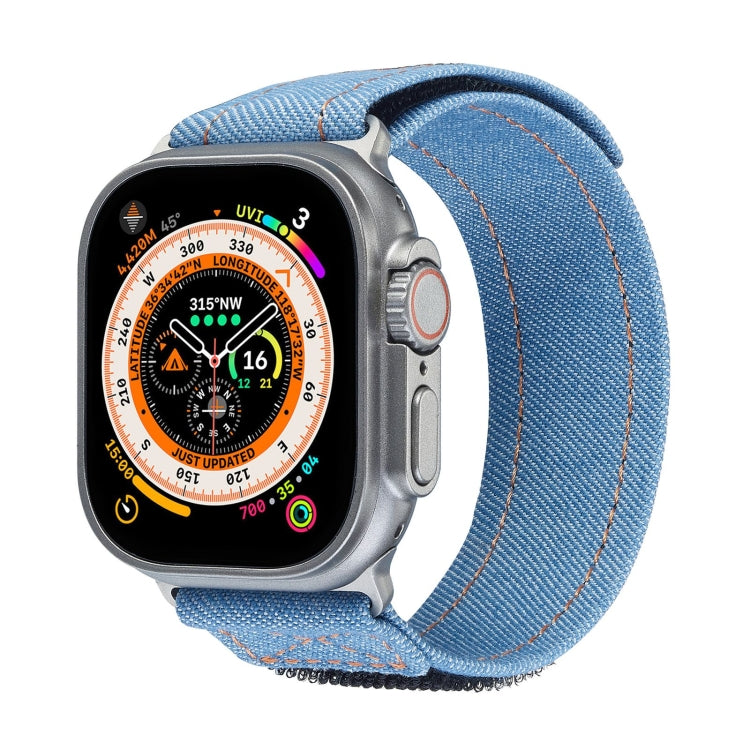 For Apple Watch Ultra 49mm Cowboy Nylon Hook and Loop Fastener Watch Band