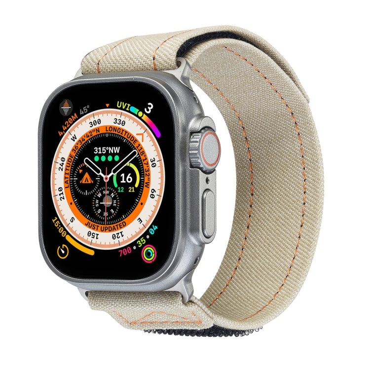For Apple Watch Ultra 49mm Cowboy Nylon Hook and Loop Fastener Watch Band