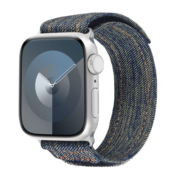 For Apple Watch SE 40mm Cowboy Nylon Hook and Loop Fastener Watch Band