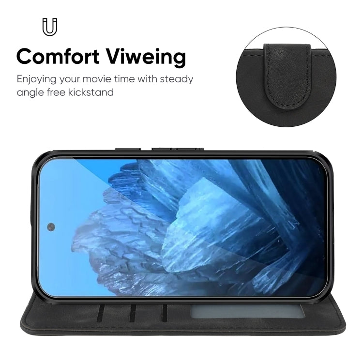 For Google Pixel 9 / 9 Pro Skin Feel Geometric Lines Leather Phone Case