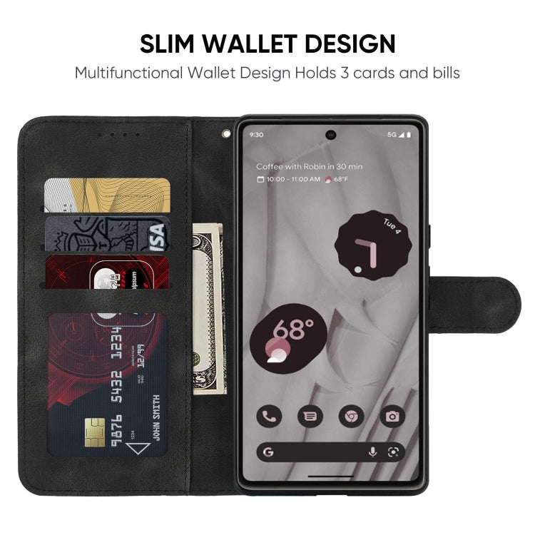 For Google Pixel 8 Pro Skin Feel Geometric Lines Leather Phone Case