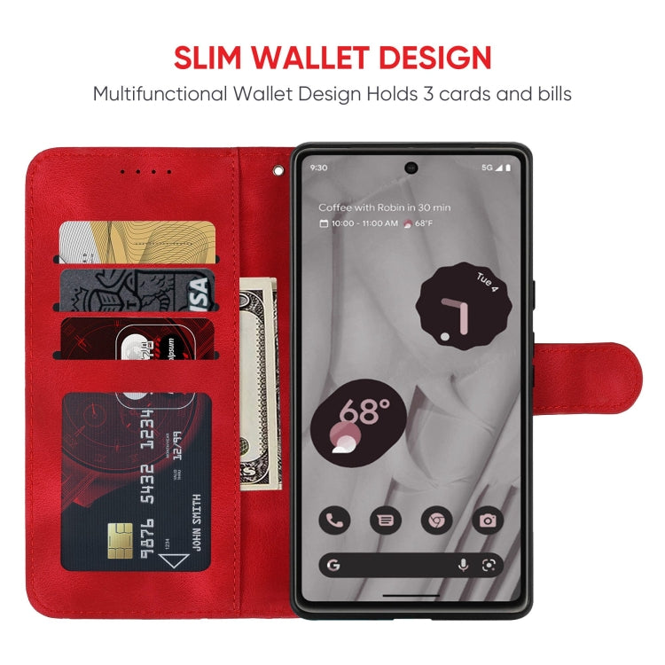 For Google Pixel 8 Pro Skin Feel Geometric Lines Leather Phone Case