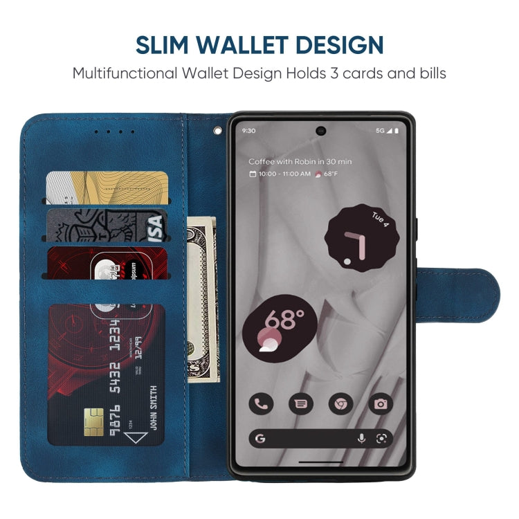 For Google Pixel 8 Pro Skin Feel Geometric Lines Leather Phone Case