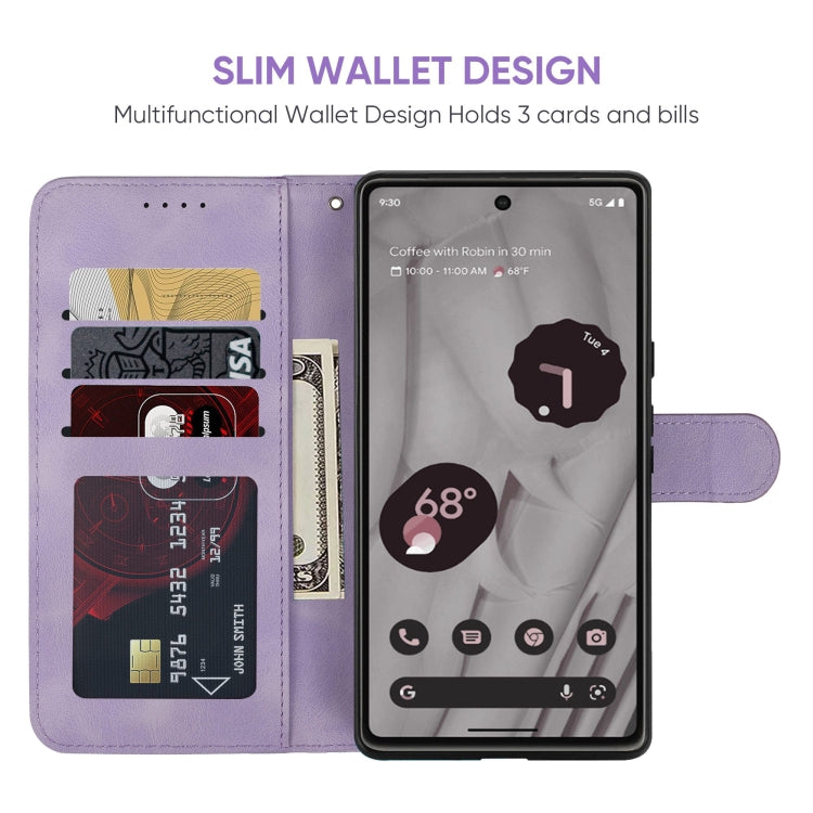 For Google Pixel 8 Pro Skin Feel Geometric Lines Leather Phone Case