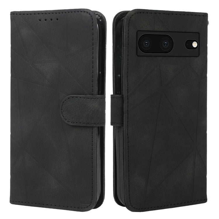 For Google Pixel 7 Skin Feel Geometric Lines Leather Phone Case