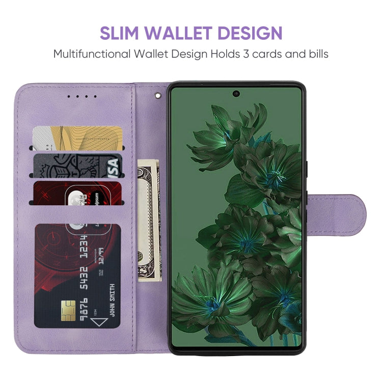 For Google Pixel 7 Skin Feel Geometric Lines Leather Phone Case