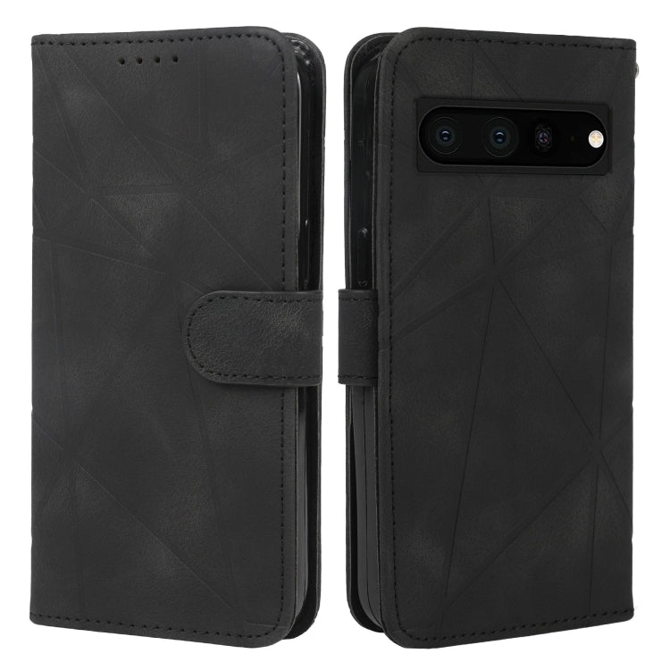 For Google Pixel 7 Pro Skin Feel Geometric Lines Leather Phone Case