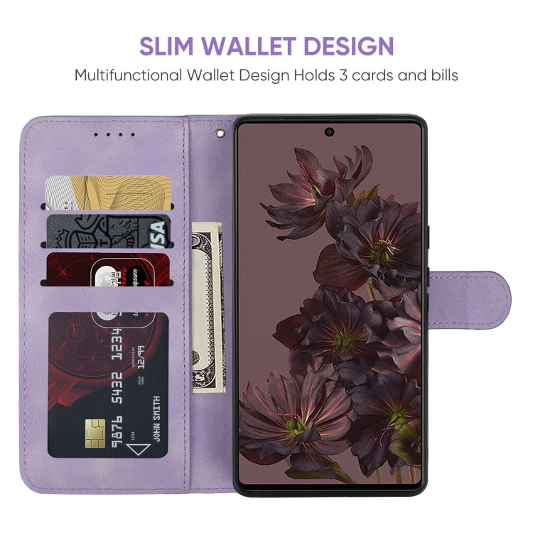 For Google Pixel 7 Pro Skin Feel Geometric Lines Leather Phone Case
