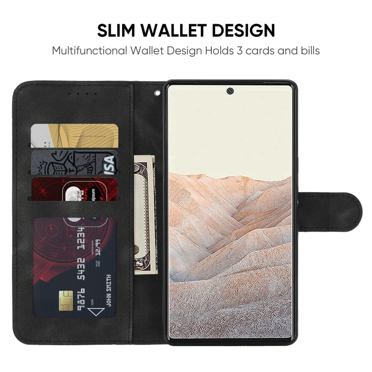 For Google Pixel 6 Skin Feel Geometric Lines Leather Phone Case