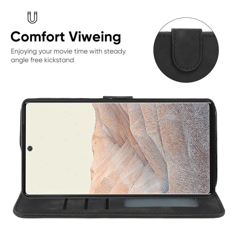 For Google Pixel 6 Skin Feel Geometric Lines Leather Phone Case