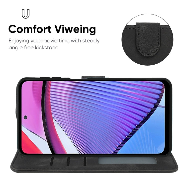 For Motorola Moto G Power 2023 Skin Feel Geometric Lines Leather Phone Case