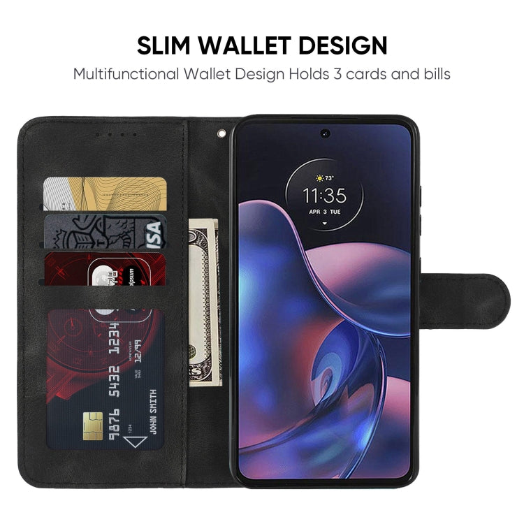 For Motorola Edge 2022 Skin Feel Geometric Lines Leather Phone Case