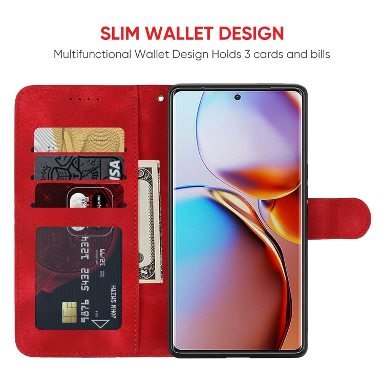For Motorola Edge+ 2023 Skin Feel Geometric Lines Leather Phone Case