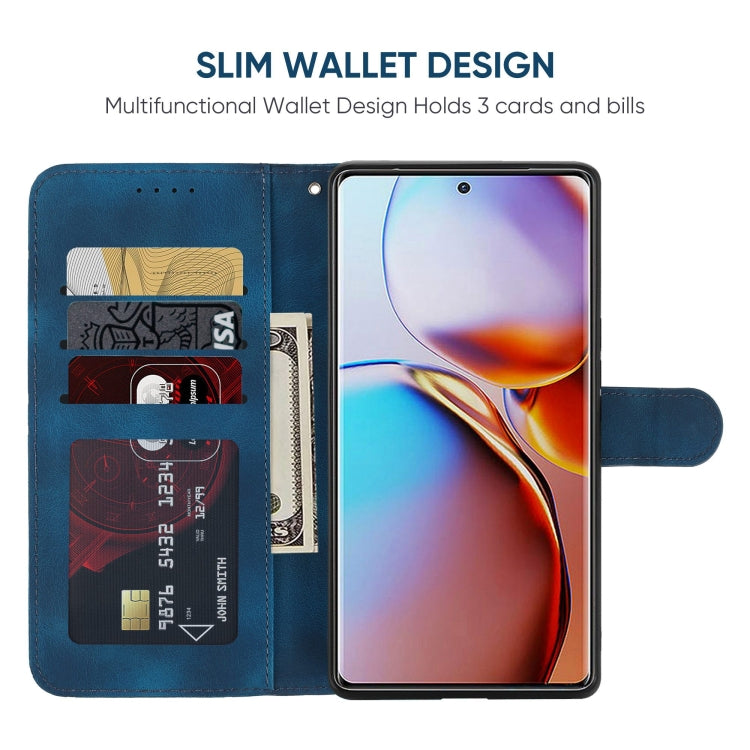 For Motorola Edge+ 2023 Skin Feel Geometric Lines Leather Phone Case
