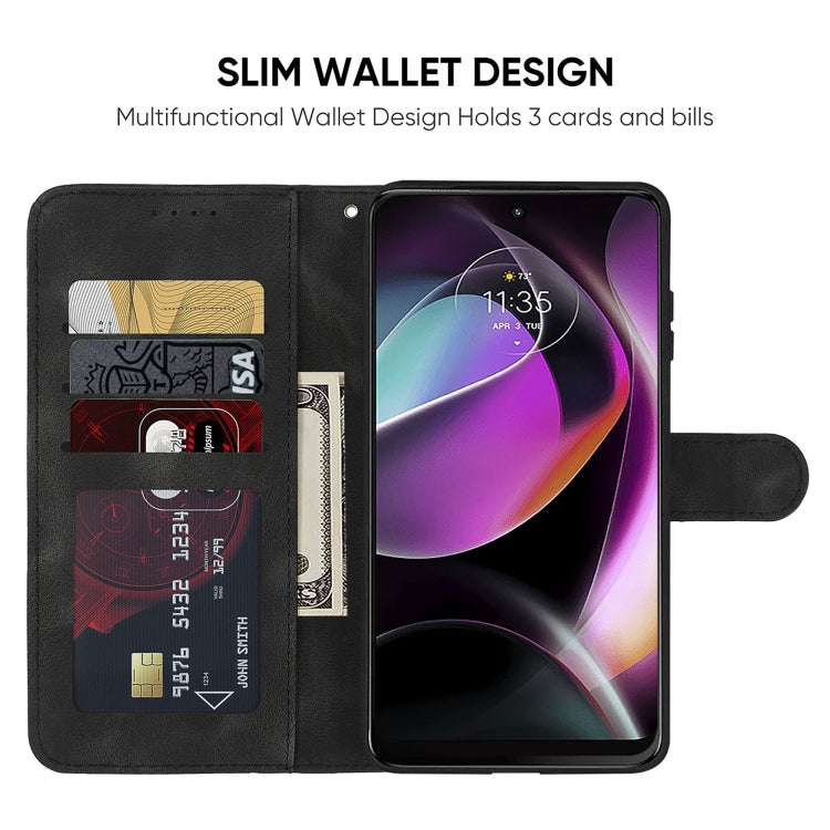 For Motorola Moto G 5G 2022 Skin Feel Geometric Lines Leather Phone Case