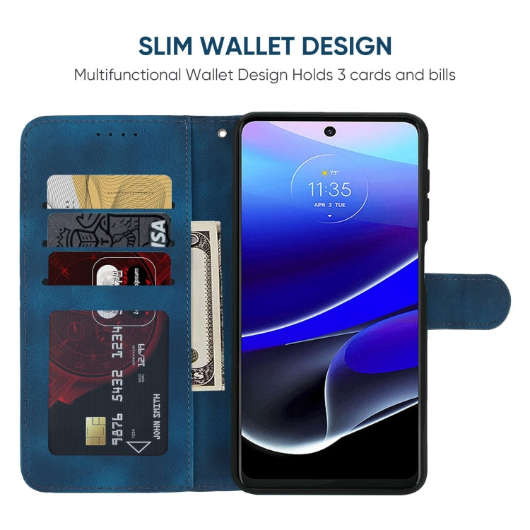 For Motorola Moto G Stylus 5G 2022 Skin Feel Geometric Lines Leather Phone Case