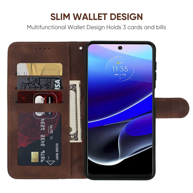For Motorola Moto G Stylus 5G 2022 Skin Feel Geometric Lines Leather Phone Case