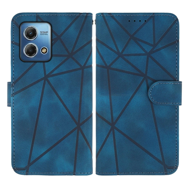 For Motorola Moto G Stylus 5G 2023 Skin Feel Geometric Lines Leather Phone Case