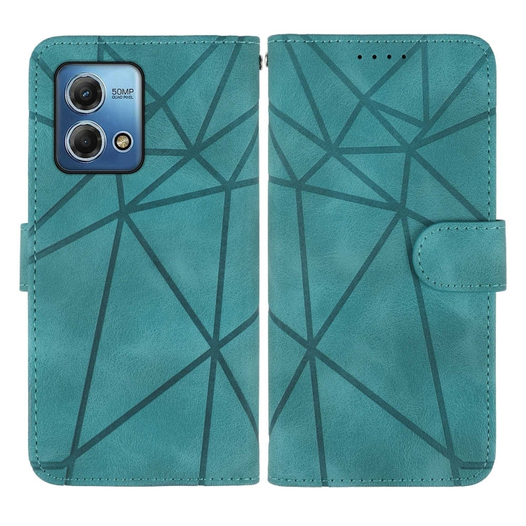 For Motorola Moto G Stylus 5G 2023 Skin Feel Geometric Lines Leather Phone Case