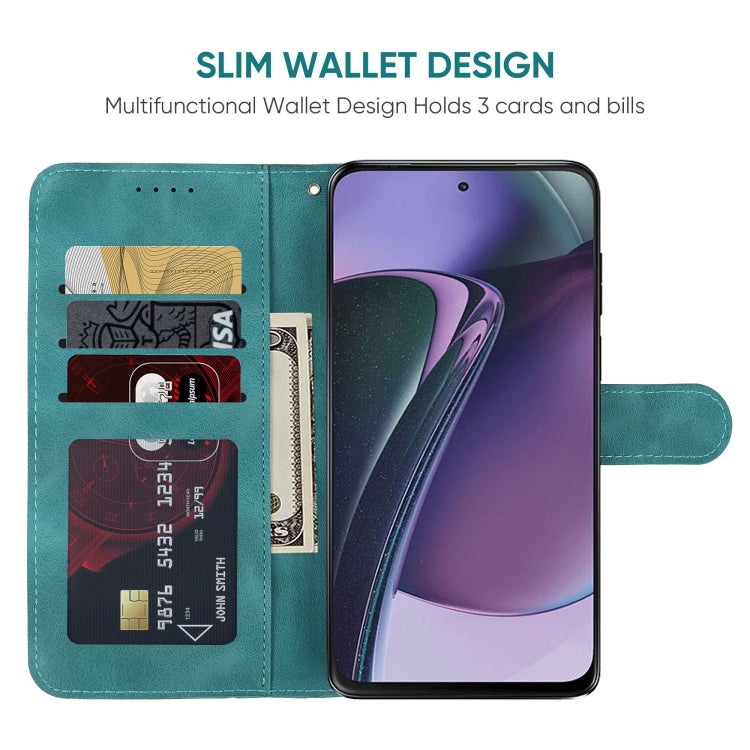 For Motorola Moto G Stylus 5G 2023 Skin Feel Geometric Lines Leather Phone Case