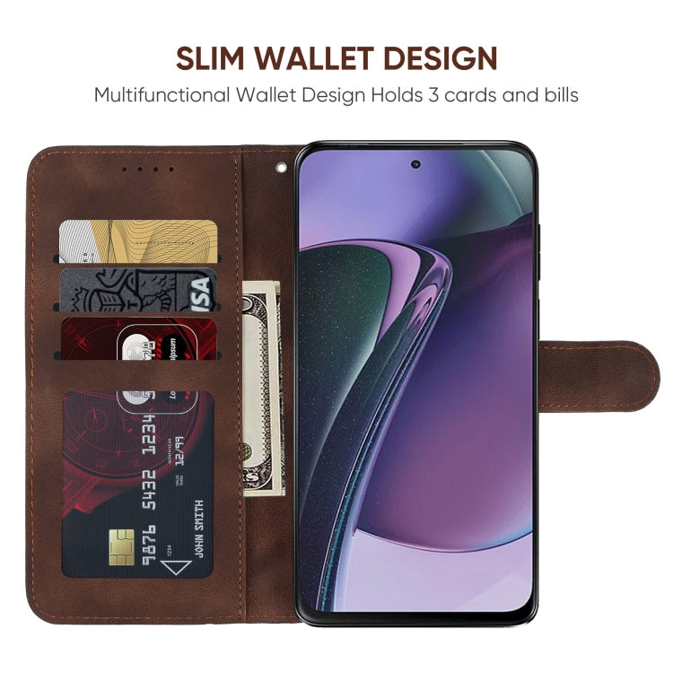 For Motorola Moto G Stylus 5G 2023 Skin Feel Geometric Lines Leather Phone Case