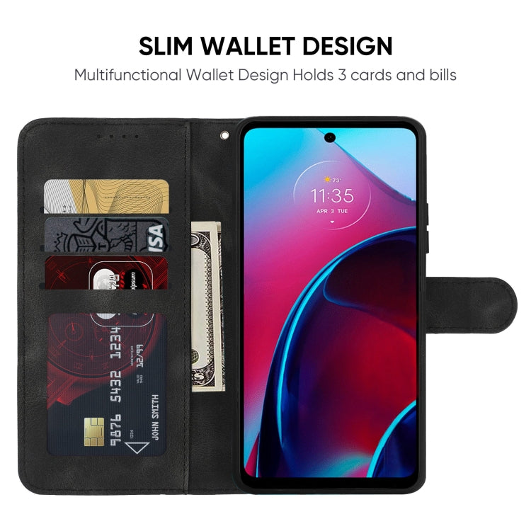 For Motorola Moto G Stylus 4G 2022 Skin Feel Geometric Lines Leather Phone Case