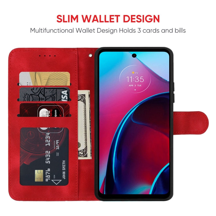 For Motorola Moto G Stylus 4G 2022 Skin Feel Geometric Lines Leather Phone Case