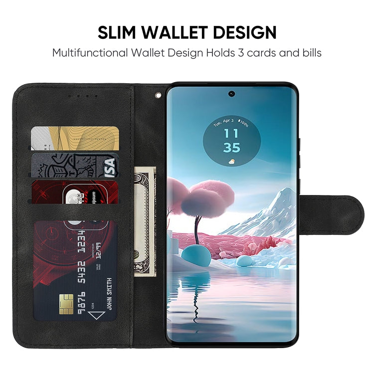 For Motorola Moto E13 Skin Feel Geometric Lines Leather Phone Case