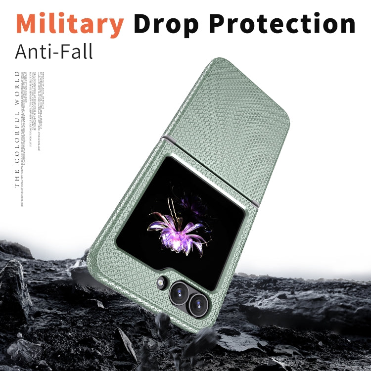 For Samsung Galaxy Z Flip6 / Flip7 FE Checkered Pattern TPU+PC Shockproof Phone Case