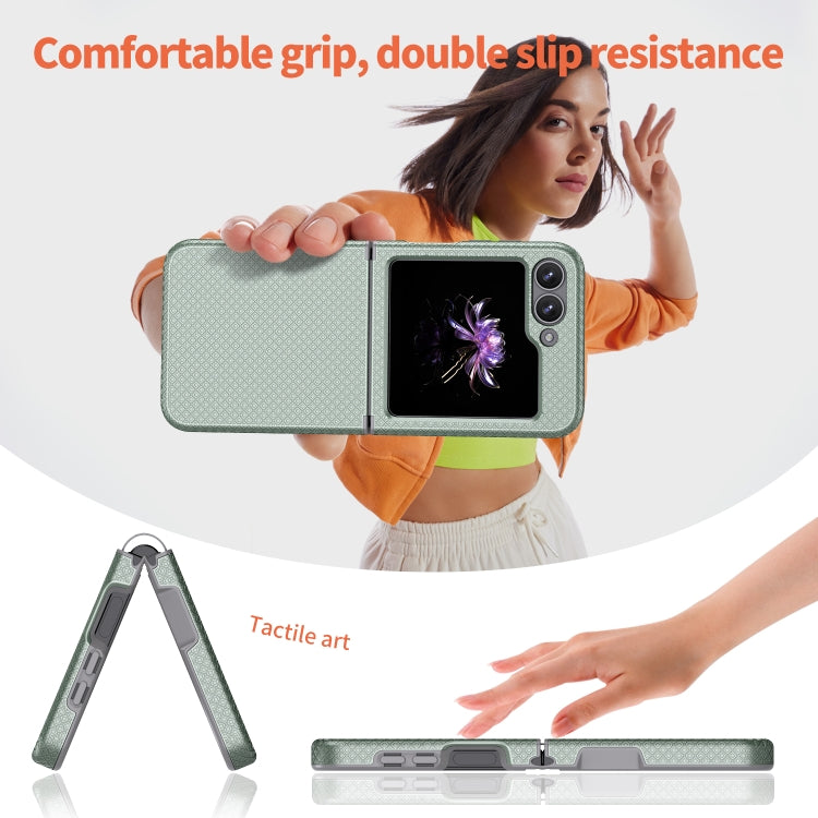 For Samsung Galaxy Z Flip6 / Flip7 FE Checkered Pattern TPU+PC Shockproof Phone Case