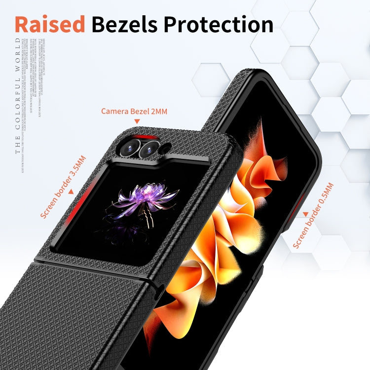 For Samsung Galaxy Z Flip6 / Flip7 FE Checkered Pattern TPU+PC Shockproof Phone Case