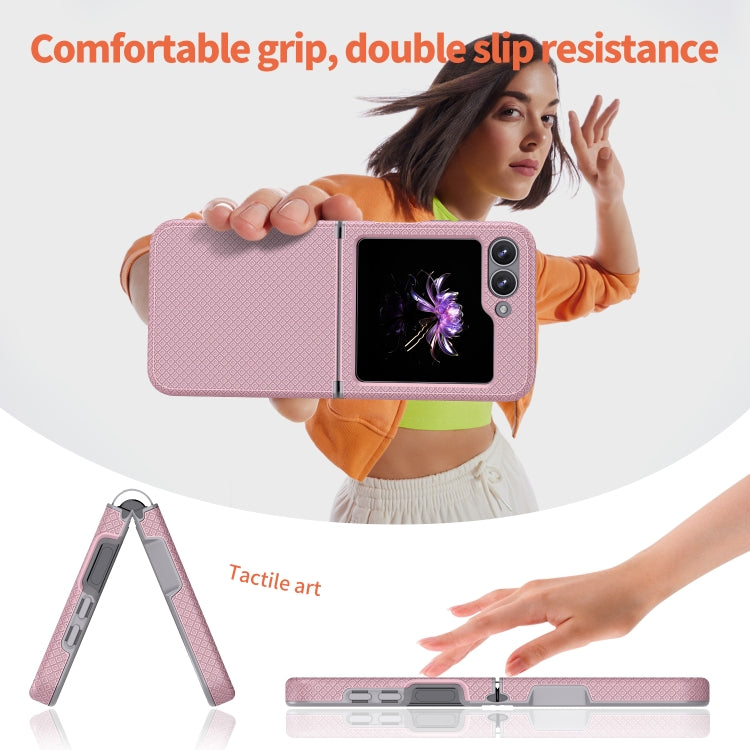 For Samsung Galaxy Z Flip6 / Flip7 FE Checkered Pattern TPU+PC Shockproof Phone Case