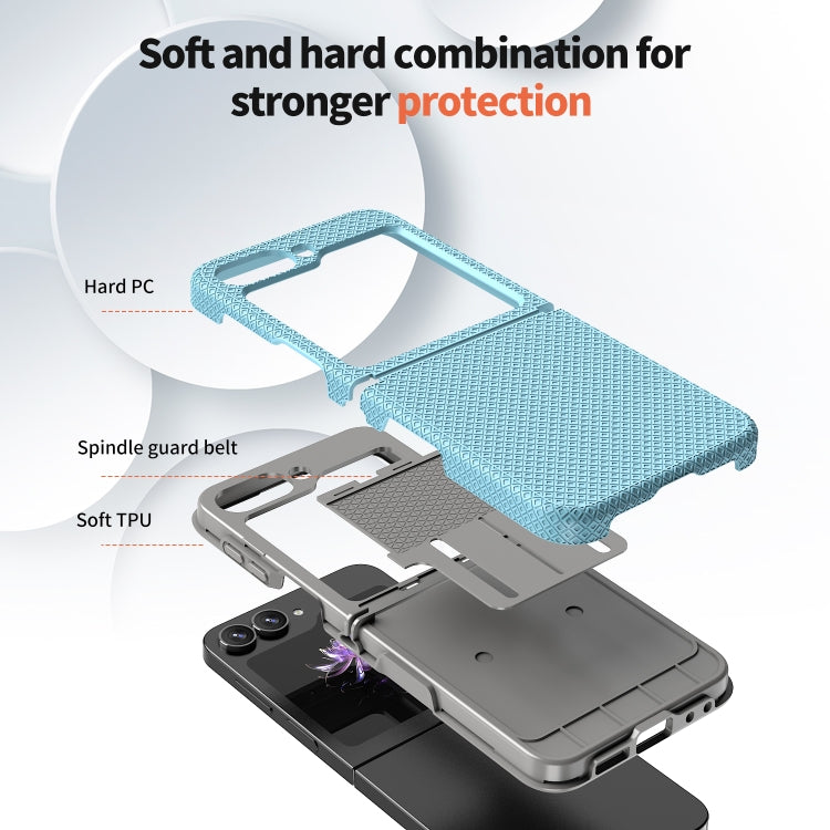 For Samsung Galaxy Z Flip6 / Flip7 FE Checkered Pattern TPU+PC Shockproof Phone Case