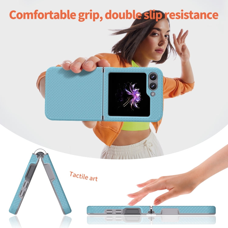 For Samsung Galaxy Z Flip6 / Flip7 FE Checkered Pattern TPU+PC Shockproof Phone Case