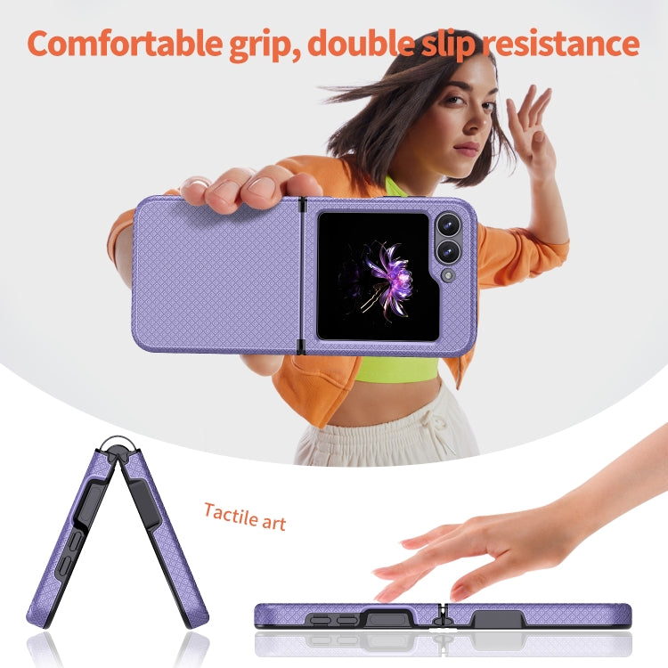 For Samsung Galaxy Z Flip6 / Flip7 FE Checkered Pattern TPU+PC Shockproof Phone Case