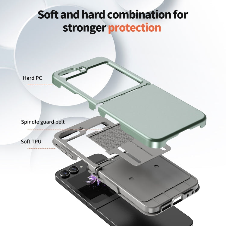 For Samsung Galaxy Z Flip7 FE / Flip6 Flat Skin Feel TPU+PC Shockproof Phone Case
