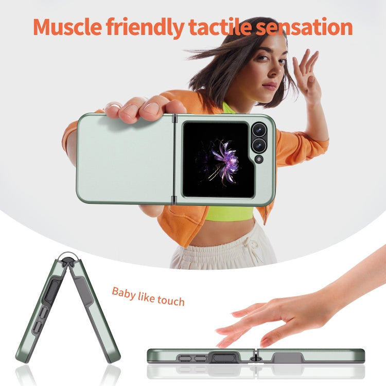 For Samsung Galaxy Z Flip7 FE / Flip6 Flat Skin Feel TPU+PC Shockproof Phone Case