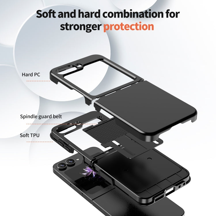 For Samsung Galaxy Z Flip7 FE / Flip6 Flat Skin Feel TPU+PC Shockproof Phone Case