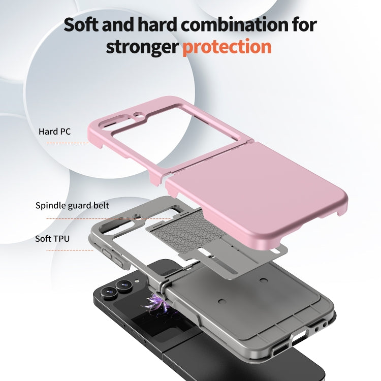 For Samsung Galaxy Z Flip7 FE / Flip6 Flat Skin Feel TPU+PC Shockproof Phone Case
