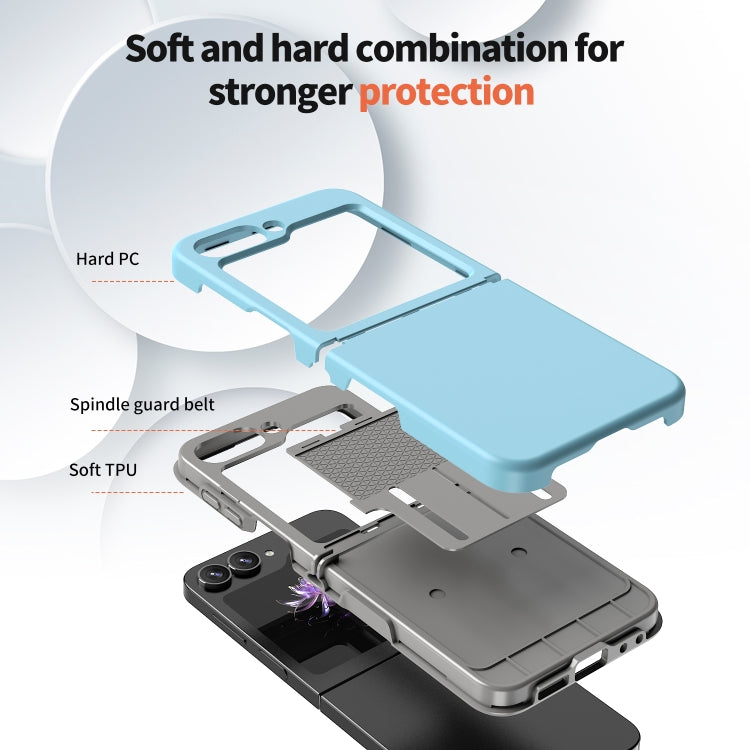 For Samsung Galaxy Z Flip7 FE / Flip6 Flat Skin Feel TPU+PC Shockproof Phone Case