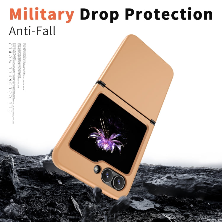For Samsung Galaxy Z Flip7 FE / Flip6 Flat Skin Feel TPU+PC Shockproof Phone Case