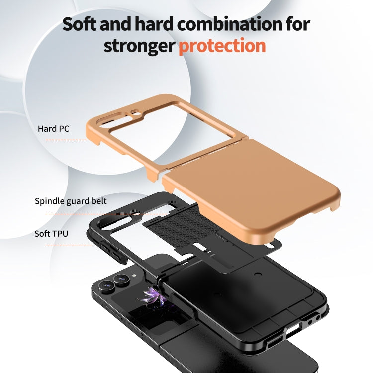 For Samsung Galaxy Z Flip7 FE / Flip6 Flat Skin Feel TPU+PC Shockproof Phone Case