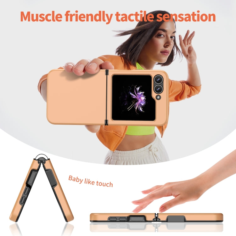 For Samsung Galaxy Z Flip7 FE / Flip6 Flat Skin Feel TPU+PC Shockproof Phone Case