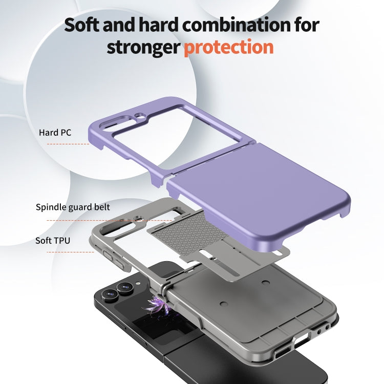 For Samsung Galaxy Z Flip7 FE / Flip6 Flat Skin Feel TPU+PC Shockproof Phone Case